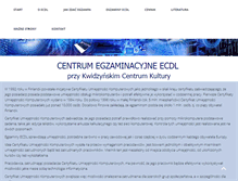 Tablet Screenshot of ecdl.ckj.edu.pl